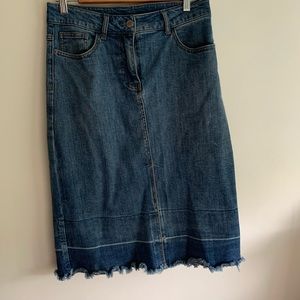 Midi two toned denim pencil Skirt